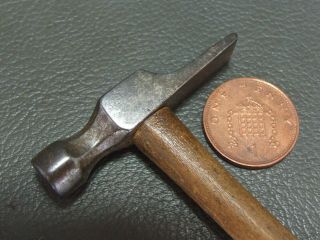 Vintage Unusual Miniature Small Cross Pein Hammer Old Tool Watch Clock Makers