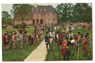 Militia In The Story Of A Patriot Capitol Bldg Williamsburg Virginia Postcard Va