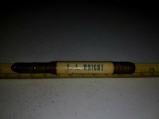 Vintage L.  A.  Wright Trucking Olin Iowa Advertising Bullet Pencil