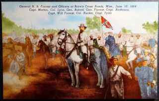 Postcard - General N.  B.  Forrest Civil War Brice 