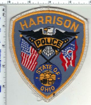 Harrison Police (ohio) 1st Issue Uniform Take - Off Shoulder Patch