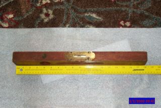 Vintage Level Henry Disston & Sons Phila Pa Pat.  Oct.  29,  1912 Wooden 18 " Level