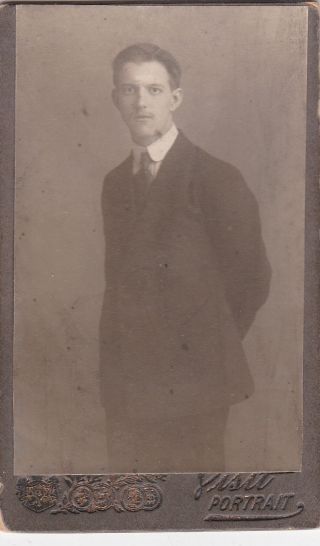 1910s Handsome Young Man In Suit Gay Interest Old Russian Antique Photo