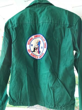 1960 ' s Official Boy Scout Green Jacket w/ SGVC (Pasadena) JLT Staff,  64 Jamboree 2