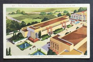 Texas Centennial Exposition In 1936 - Dallas,  Texas - Old Postcard (ej)