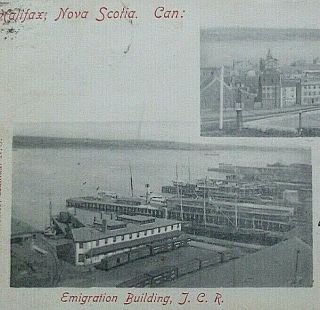 July 18,  1902 - 2 view postcard from Halifax,  Nova Scotia,  Canada 2