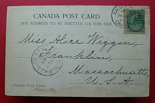 July 18,  1902 - 2 view postcard from Halifax,  Nova Scotia,  Canada 4