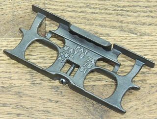 1881 E.  C.  Atkins & Co Saw Sharpening Raker Gauge - Antique Hand Tool - Crosscut - Set