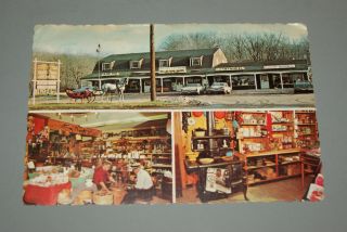Vintage Post Card Welles Farm Wagon Country Store Talcottville Ct