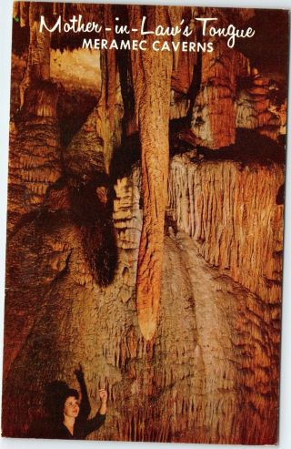 Postcard Meramec Caverns - Mother - In - Law 