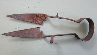 Vintage Sheep Shears Old Rusty Farm Tool Primitive Cutters For Display