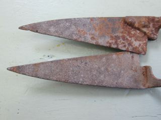 Vintage Sheep Shears Old Rusty Farm Tool Primitive Cutters For Display 3