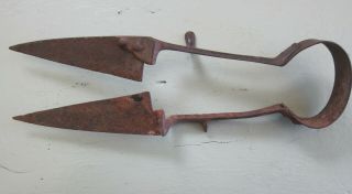 Vintage Sheep Shears Old Rusty Farm Tool Primitive Cutters For Display 5