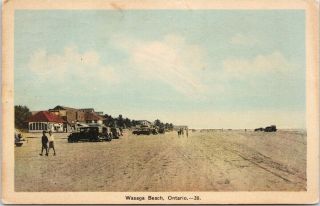 Wasaga Beach Ontario On C1937 Postcard F25
