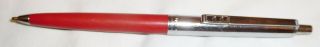 Vintage Paper Mate Double Heart Ball Point Pen Red And Chrome Color