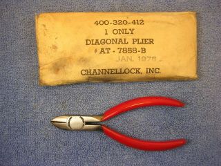 Rare Nos Vtg Bell Systems System 5 " Diagonal Cutting Pliers Dikes Channellock