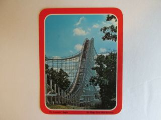 Sbh33 Vintage Large Postcard The Screaming Eagle Six Flags St Louis Mo