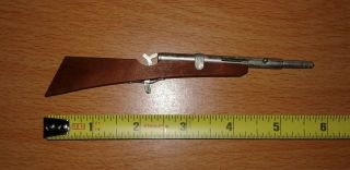 Vintage Miniature 6” Long Gun Rifle Shaped Mechanical Pencil 60’s Very Rare