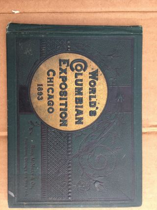 1893 Columbian Exposition Rand,  Mcnally & Co Sketchbook
