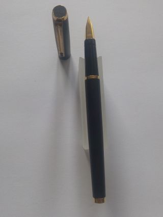 Vintage Fountain Pen Inoxcrom Black Matte Made In Spain