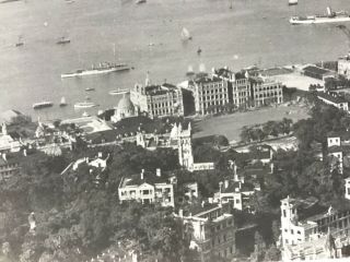 1925 Photo Post Card Of Hong Kong: Kowloon & Harbour From The Peak