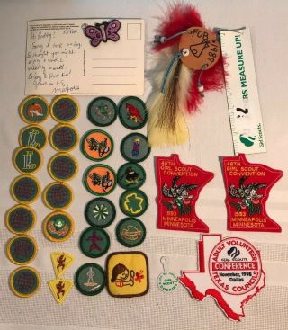 Vintage Girl Scouts Badges/patches - Convention Items 1990s Old Mini Notepad