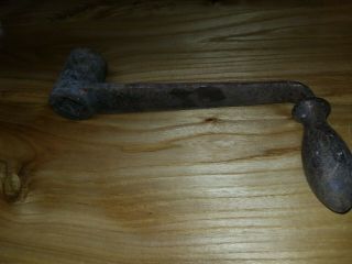 Vintage Hand Crank Handle Farm Tool Part Steampunk - - - Shippi