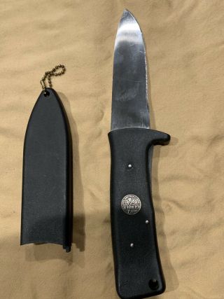 Vintage Gerber Frisco Shiv Blackie Collins Design Fixed Blade Knife Solid Shape