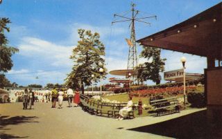 Youngstown Oh Flying Airship Ride Funhouse Idora Amusement Park French Fry Stand