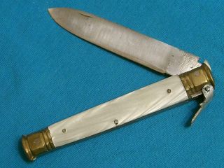 VINTAGE SPANISH NAVAJA LOCKBACK FOLDING DIRK DAGGER KNIFE KNIVES POCKET SURVIVAL 5