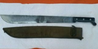 Vintage Us Army Usmc Vietnam Era Ontario Knife Co Machete Forest Ranger Tool