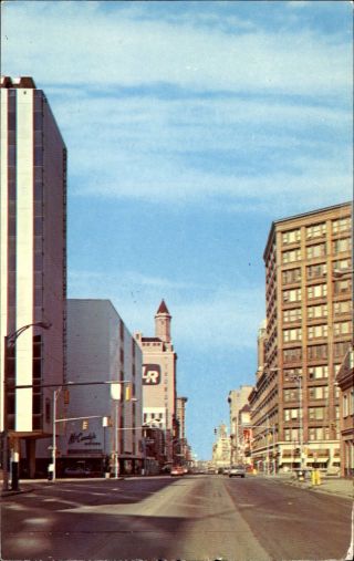 Rochester York Ny Main Street Looking West 1960s