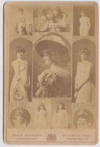 Stage Cabinet - Mary Anderson,  Us Actress And Beauty,  Multi Image