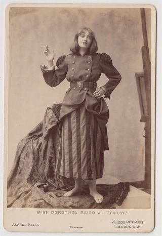 Stage Cabinet - Dorothea Baird,  In Costume For Trilby By Alfred Ellis Of London