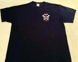 FDNY NYC Fire Department York City T - shirt Sz 2XL Jamaica Queens E 294 L 143 4