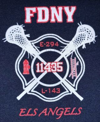 FDNY NYC Fire Department York City T - shirt Sz 2XL Jamaica Queens E 294 L 143 6