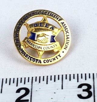 Maricopa County Deputies Law Enforcement Association,  Badge Lapel Pin,  Rare