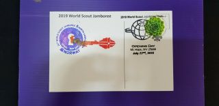 24th World Scout Jamboree 2019 / Postmark On Usps Official Postcard Norway Stamp