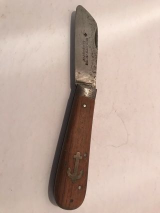 Vintage Friedr.  Herder Abr.  Sohn Navy Rope Knife Solingen,  Germany