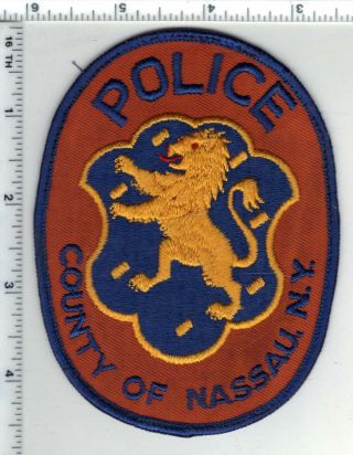 Nassau County Police (york) Uniform Take - Off Shoulder Patch From The 1970 