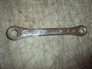 5 - 1/2 " Long Double Box End Ratcheting Wrench Usa Made 6 Pt Hex 3/8 " 7/16 "