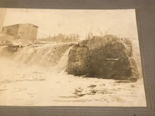 2 antique photos ID ' ed as Sioux Falls SD one cabinet,  Reversed? RPPC 3