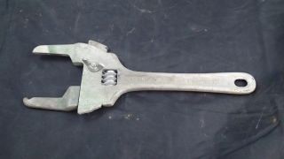 Vintage Usa Ace Slip & Lock Adjustable Nut Wrench 3 " Jaw Covers Co.  Bedford