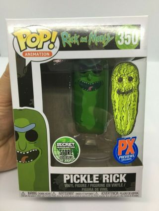 Custom Pickle Rick Exclusive Funko Pop Vinyl Scratch Sniff And Morty Px Exclusiv