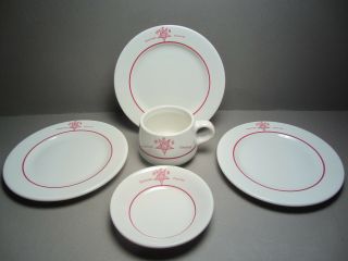 Plates Cup & Bowl Order Of The Eastern Star Friendship Chapter Walker China Oes