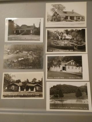 Vintage W Va State 4 - H Camp Real Photo Postcards 1950 