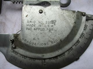 Vintage K - D Tools - 2112 Disc Brake Rotor Inspection Gage Tool Made In The Usa
