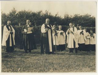 Bishop Of Winchester,  Kingsclere Graveyard,  Hampshire,  1924,  5 Old Photos