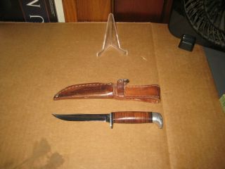 Vintage Case Xx 3 Finn - Ssp Hunting Knife W/ Sheath
