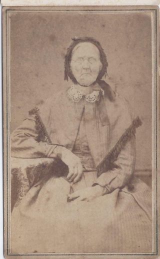 1860s Carte De Visite Cdv Photo Mercer County Greeville Pa Elder Aunt Ginny